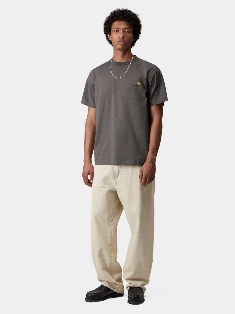 Camiseta Carhartt WIP American Script Gris