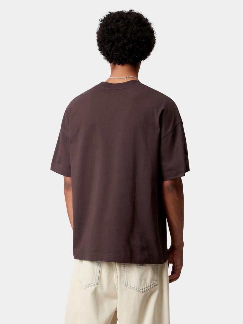 T-shirt Carhartt WIP Work Pocket Castanha