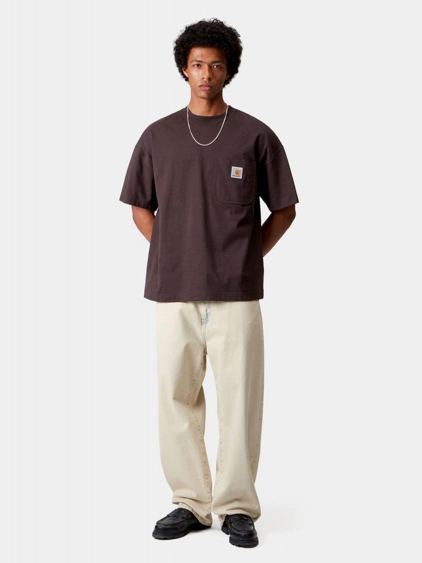 T-shirt Carhartt WIP Work Pocket Castanha