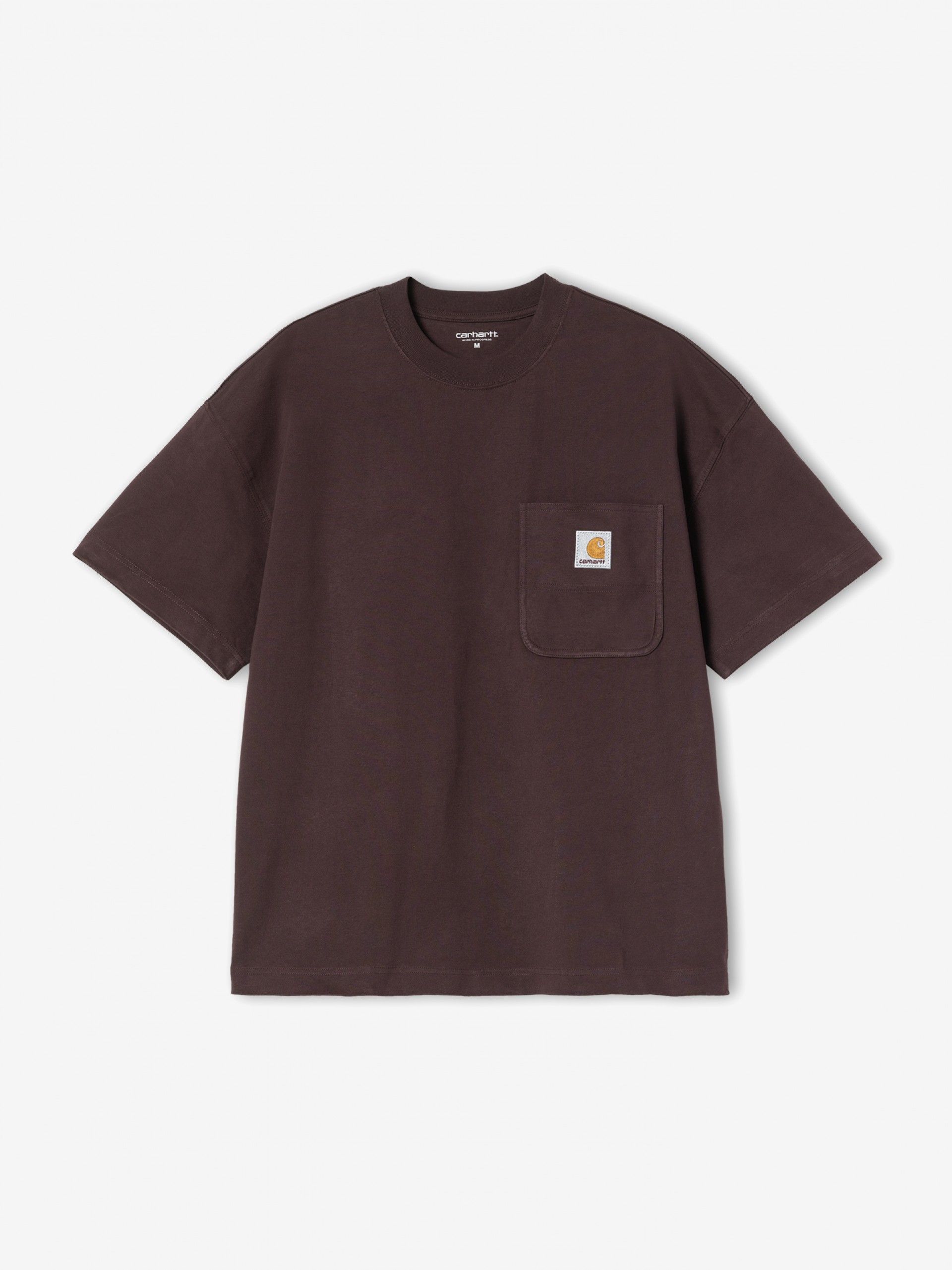 T-shirt Carhartt WIP Work Pocket Castanha