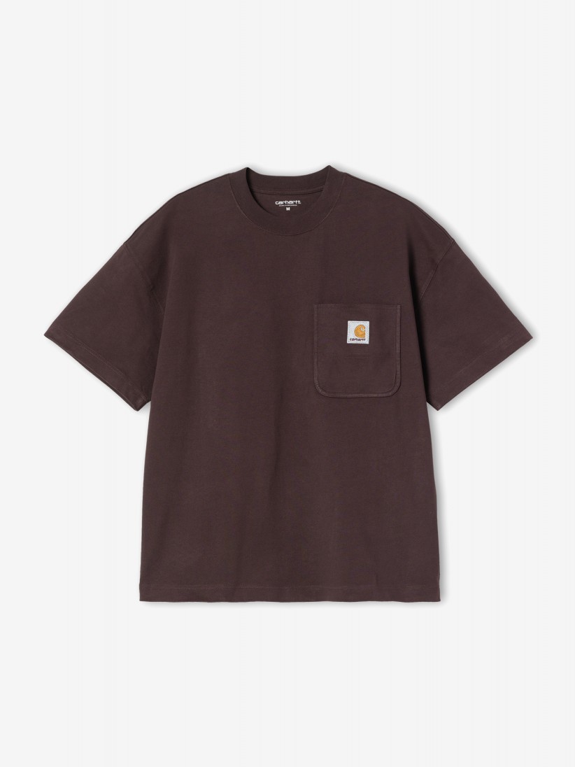 T-shirt Carhartt WIP Work Pocket Castanha