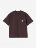 T-shirt Carhartt WIP Work Pocket Castanha