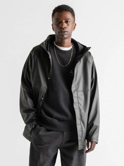 Casaco com Capuz Herschel Classic Rain Preto