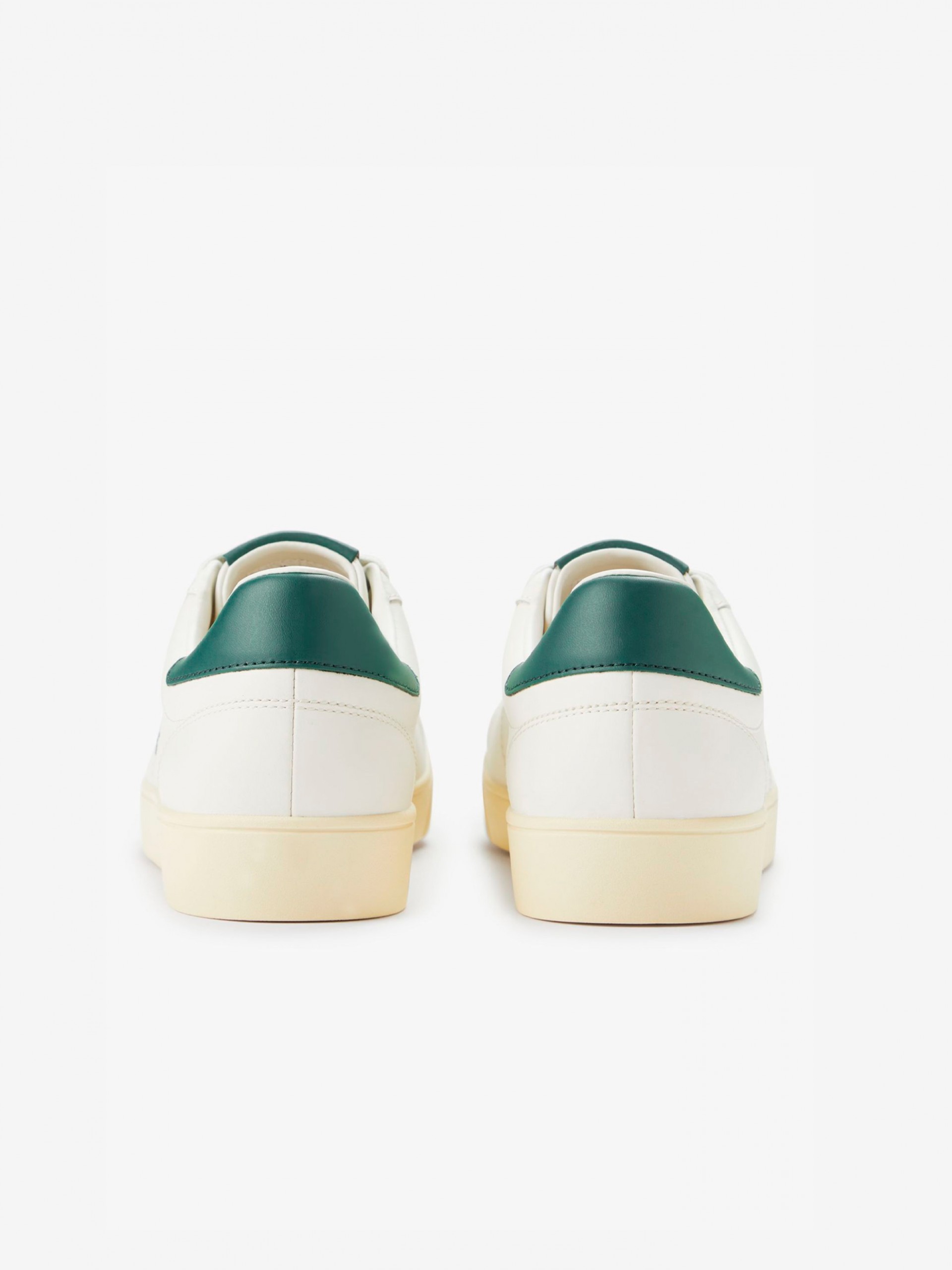 Fred Perry Spencer Leather White and Green Sneakers