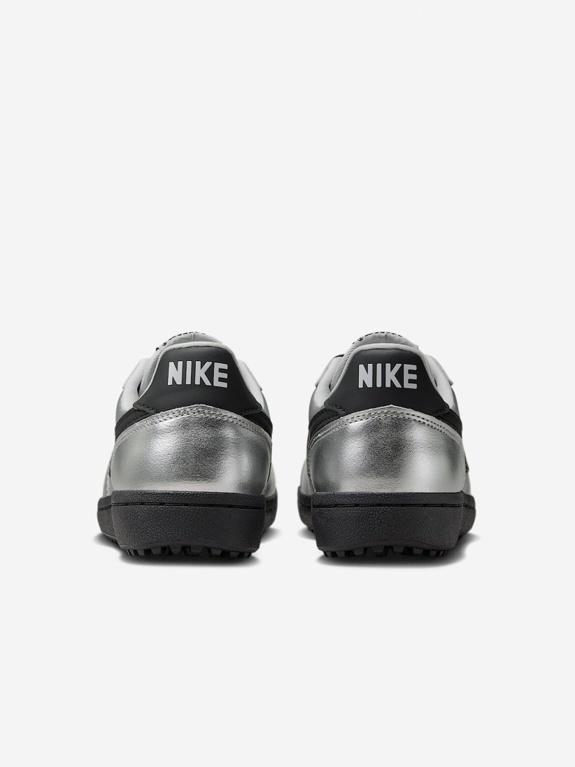 Sapatilhas Nike Field General Prateadas e Pretas Para Mulher