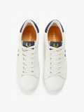 Sapatilhas Fred Perry Spencer Em Couro Brancas e Azuis