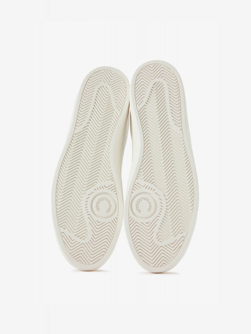 Sapatilhas Fred Perry Spencer Em Couro Brancas e Azuis
