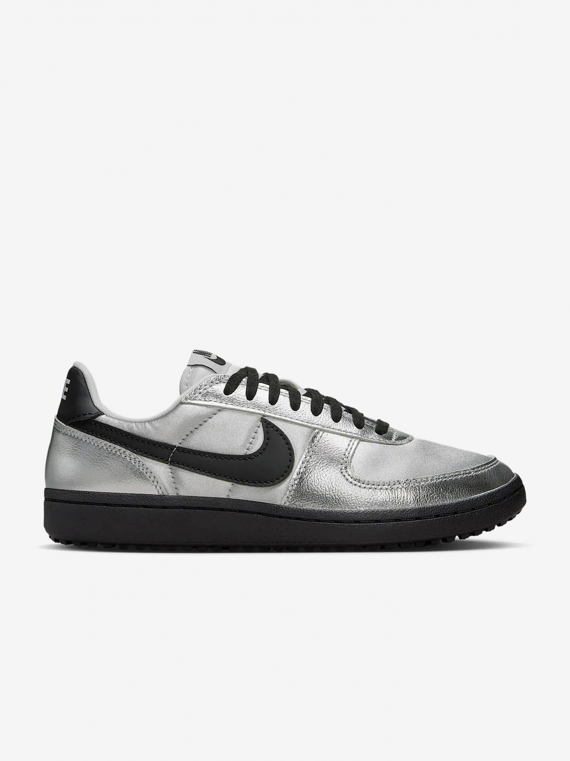 Sapatilhas Nike Field General Prateadas e Pretas Para Mulher