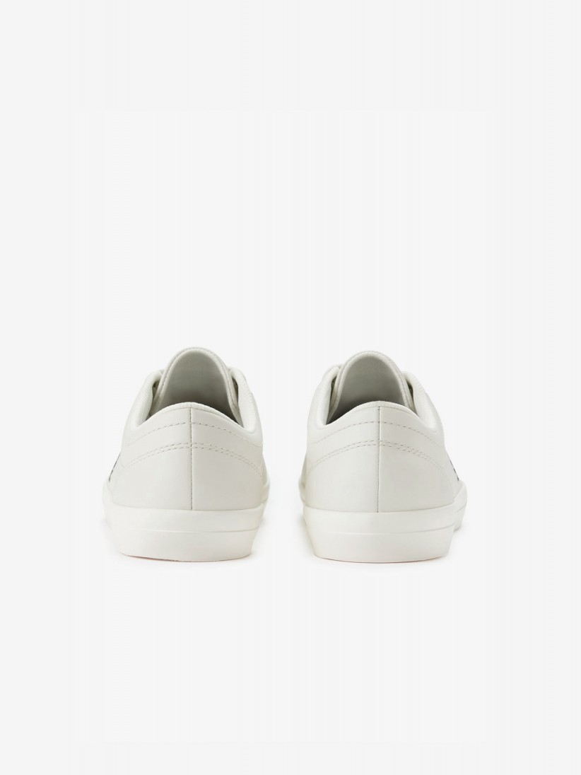 Sapatilhas Fred Perry Baseline Em Couro Cinzentas e Verdes