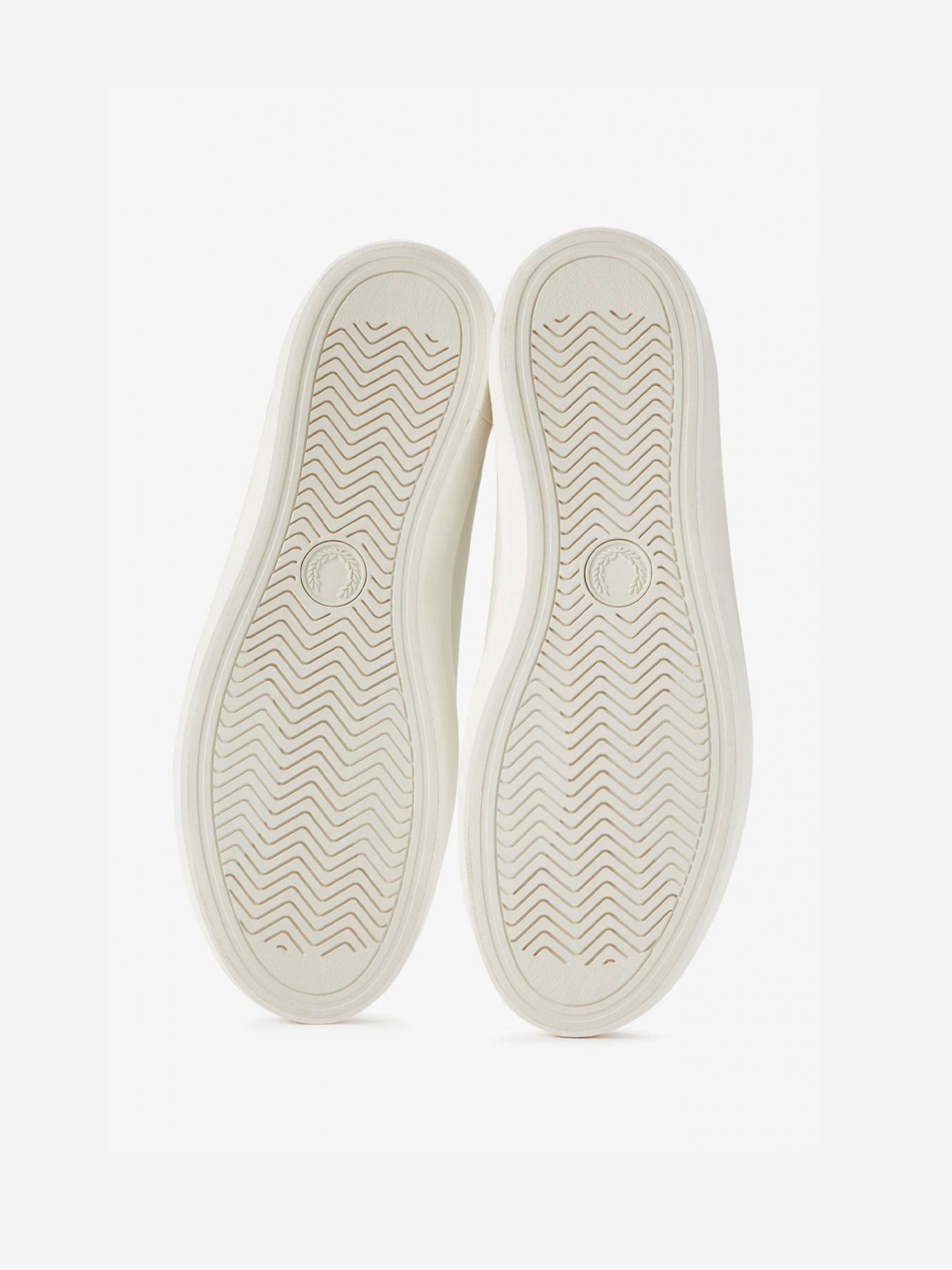 Zapatillas Fred Perry Baseline De Piel Grises y Verdes