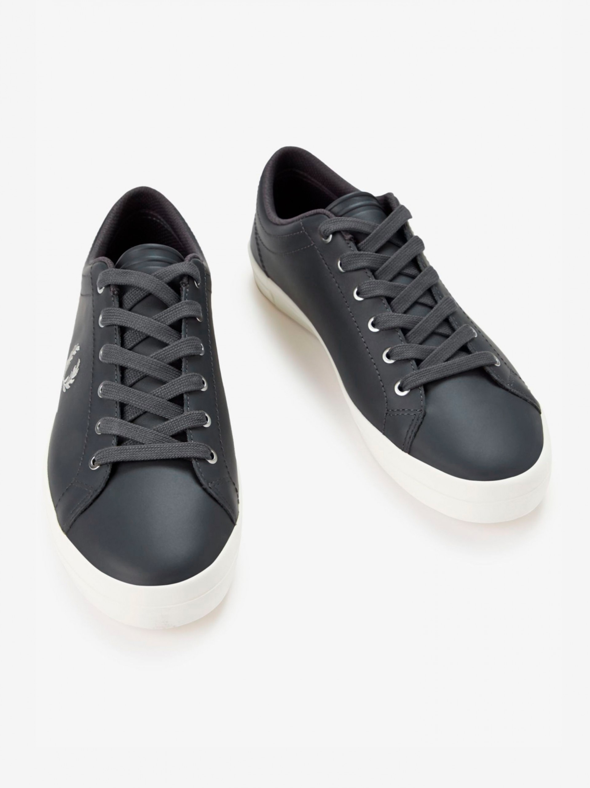 Zapatillas Fred Perry Baseline De Piel Grises