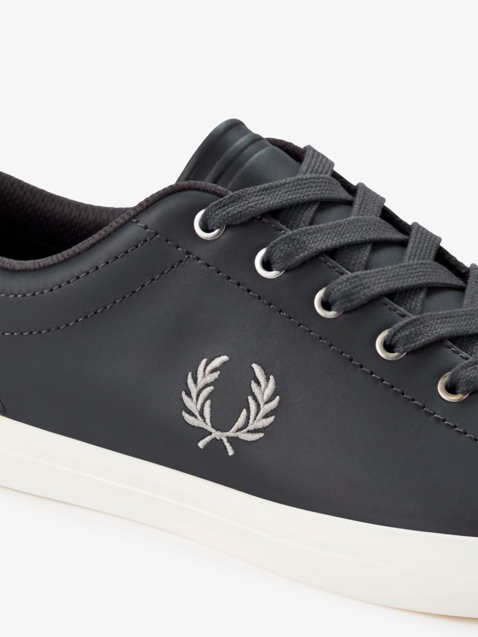 Zapatillas Fred Perry Baseline De Piel Grises