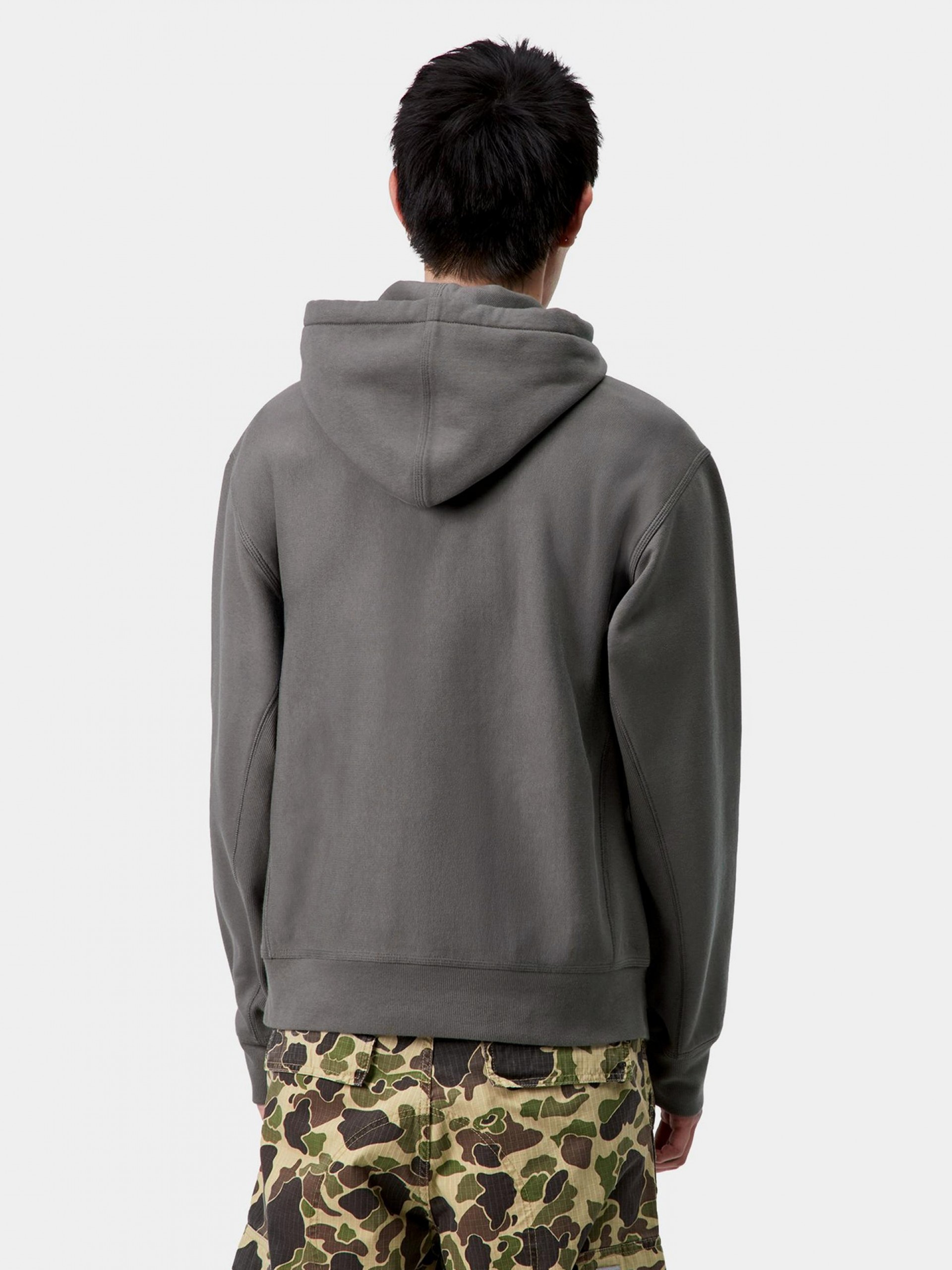 Carhartt WIP American Script Grey Hoodie