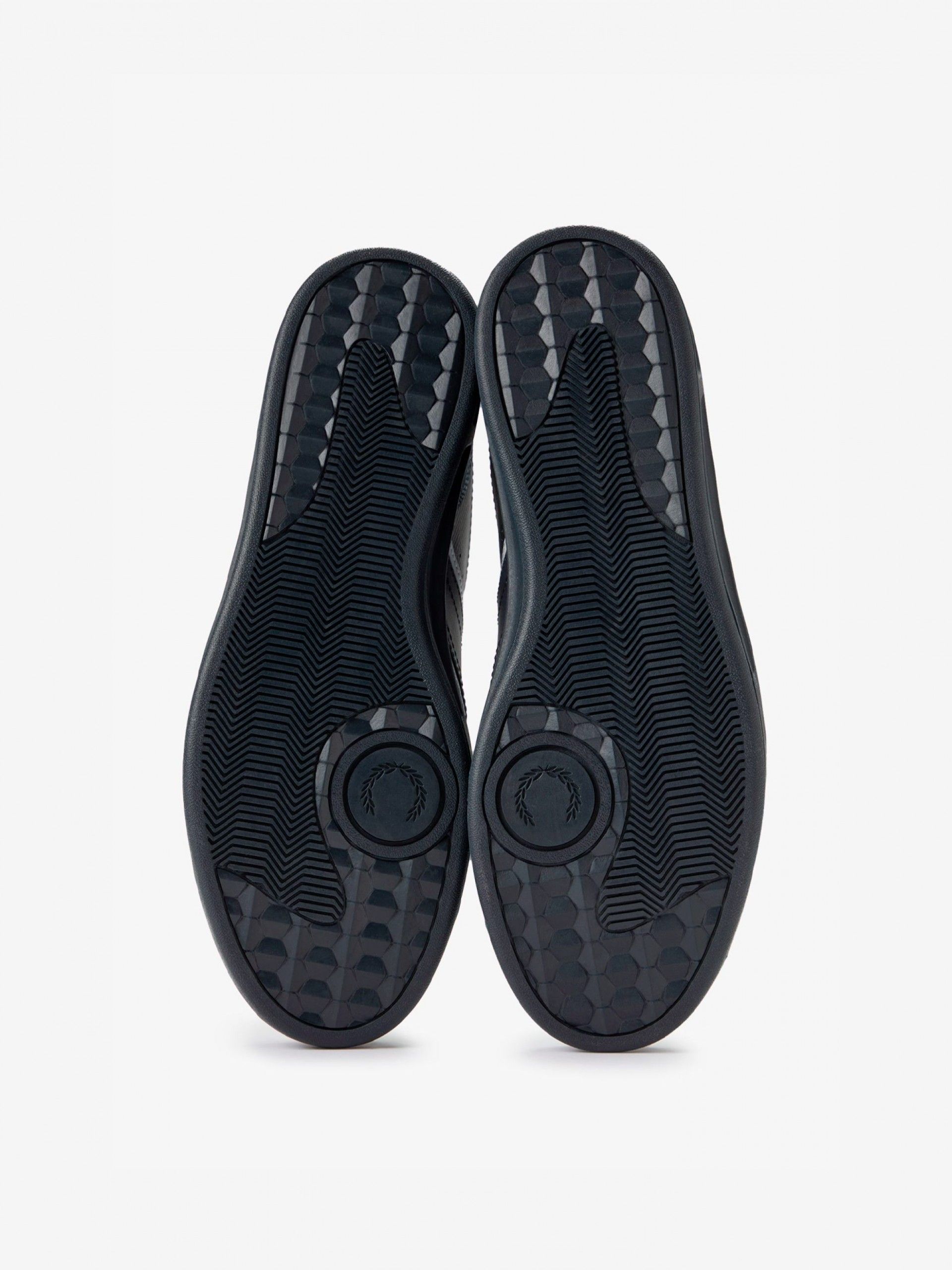 Sapatilhas Fred Perry B4 Em Couro e Camurça Azuis