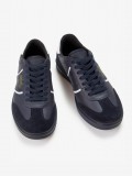 Fred Perry B4 Leather and Suede Blue Sneakers