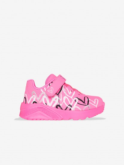 Sapatilhas Skechers Uno Lite - Love Levitate Toddler Rosa