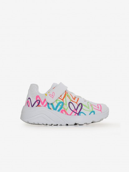 Sapatilhas Skechers Uno Lite - Love Levitate Toddler Brancas