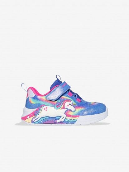 Sapatilhas Skechers S-Lights - Unicorn Chaser Luminosas Toddler