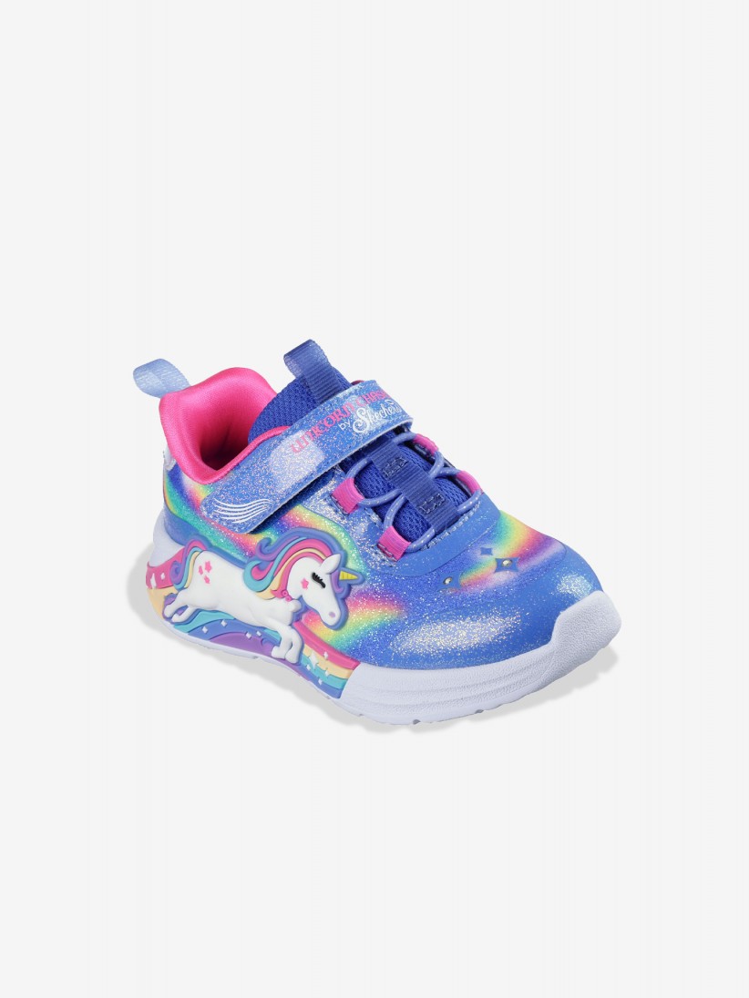 Sapatilhas Skechers S-Lights - Unicorn Chaser Luminosas Toddler