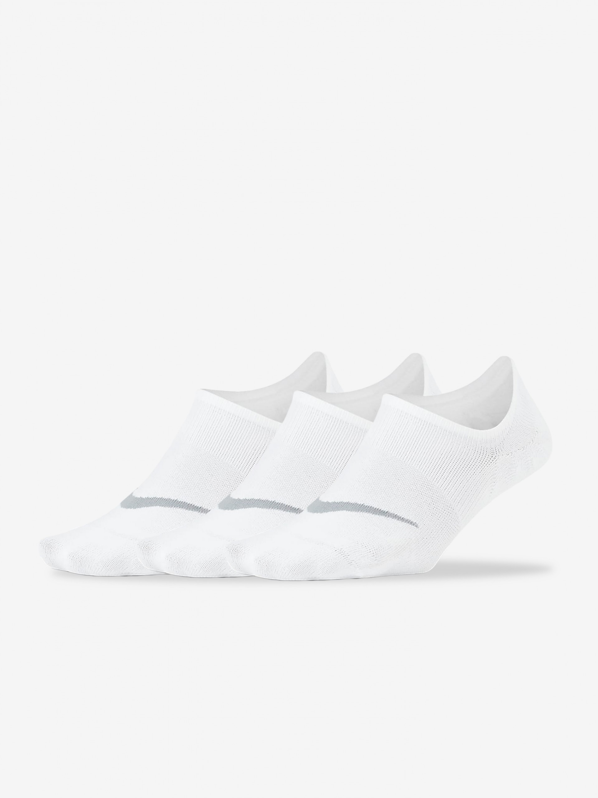 Calcetines de Entrenamiento Nike Everyday Plus Lightweight Blancos (3 Pares)