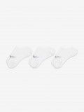 Meias de Treino Nike Everyday Plus Lightweight Brancas (3 Pares)
