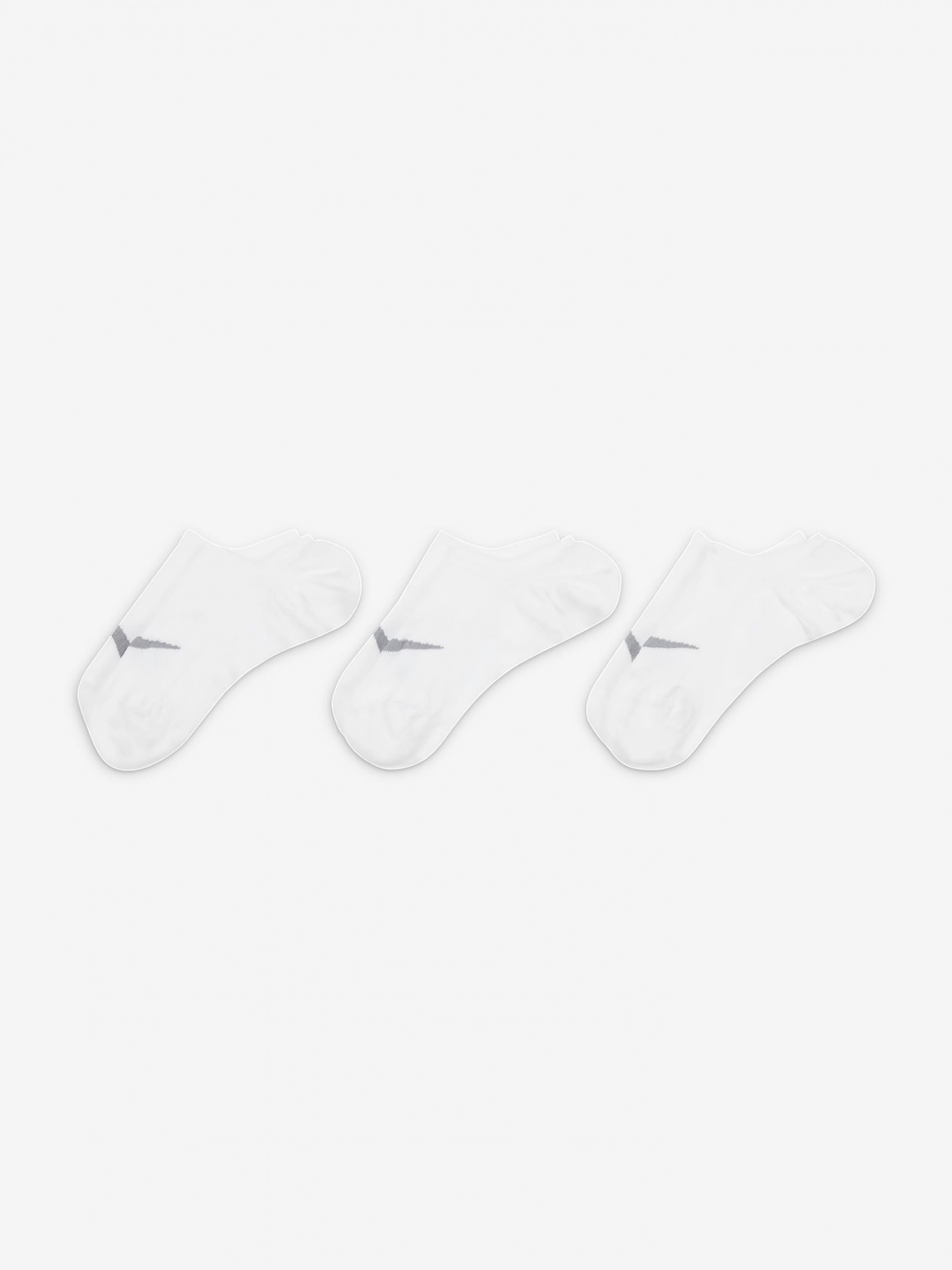 Calcetines de Entrenamiento Nike Everyday Plus Lightweight Blancos (3 Pares)