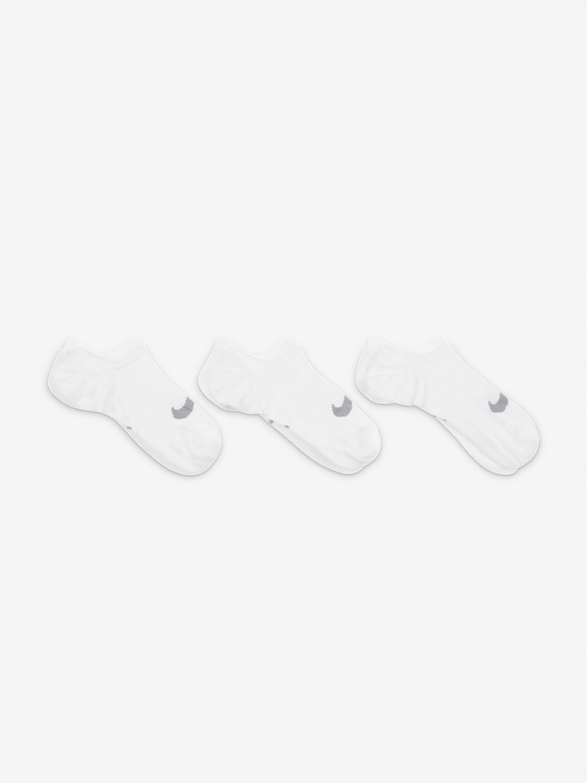 Calcetines de Entrenamiento Nike Everyday Plus Lightweight Blancos (3 Pares)