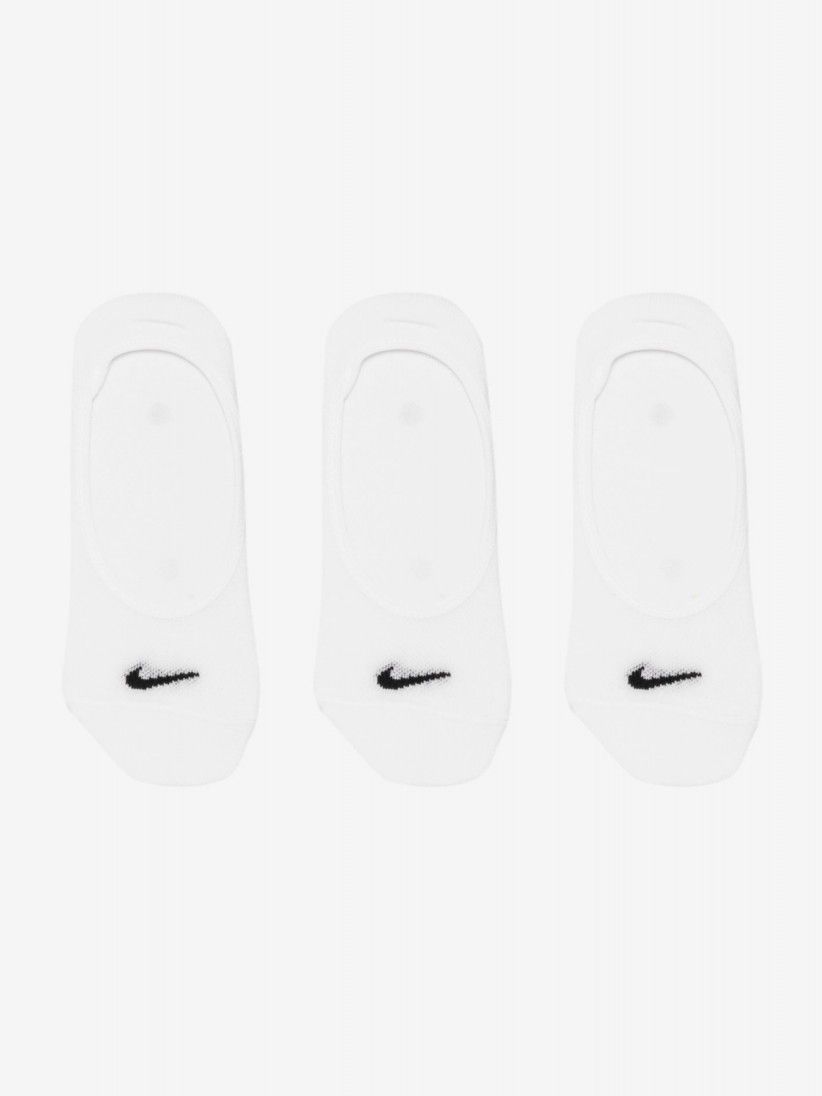 Meias de Treino Nike Everyday Lightweight Brancas (3 Pares)