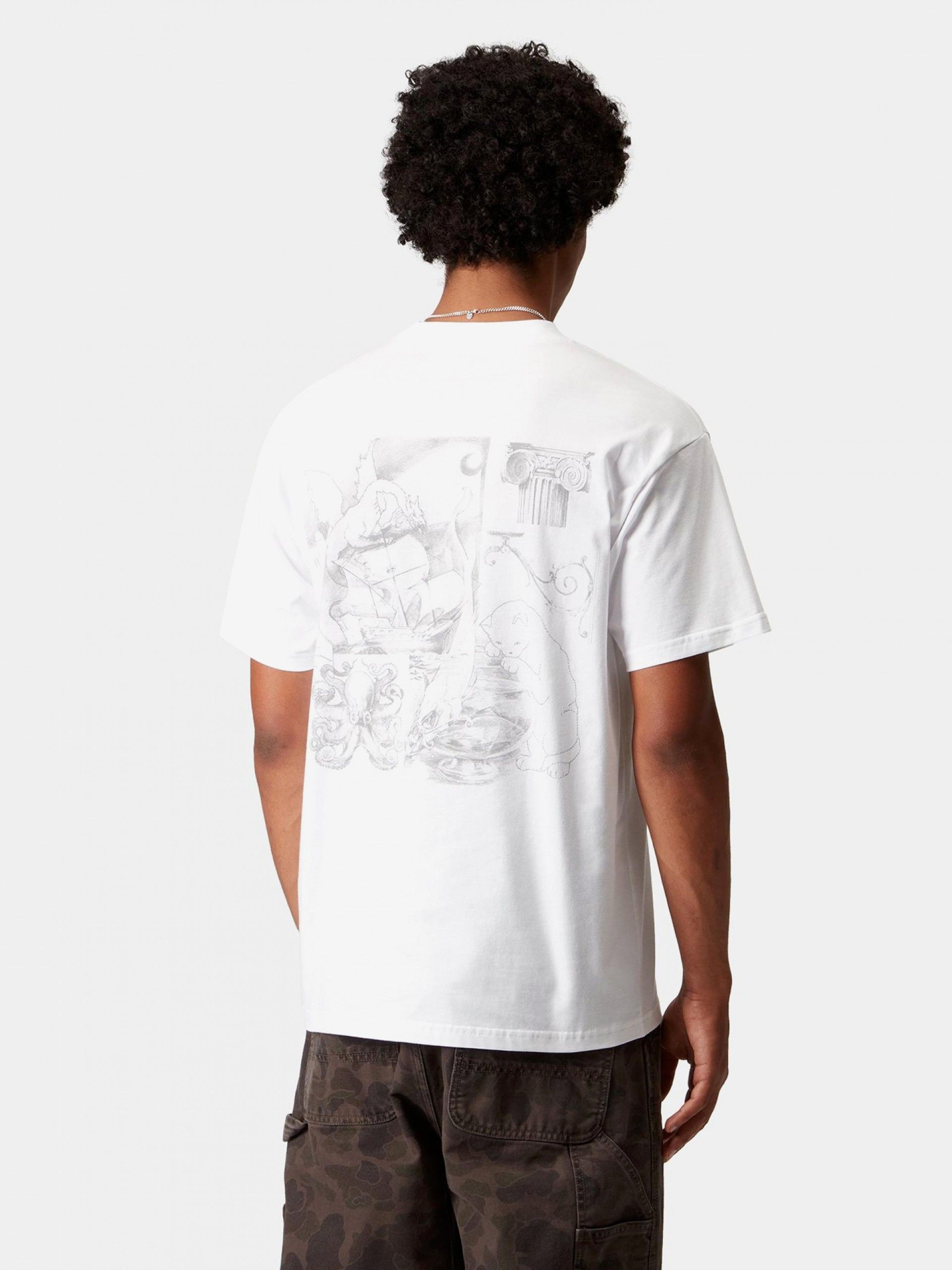 T-shirt Carhartt WIP Okniceok 02 Branca