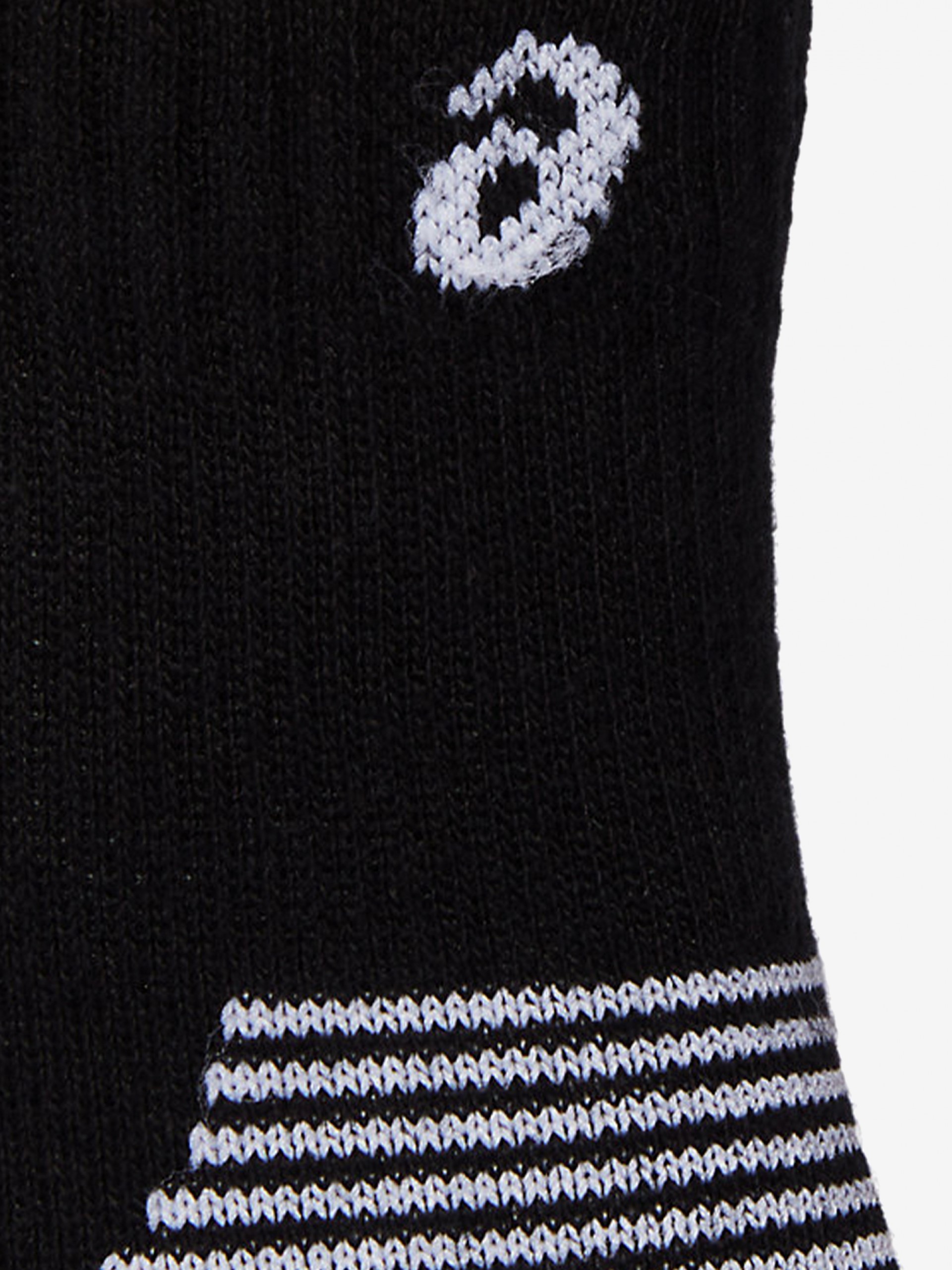 Asics Cushion Run Quarter Black Running Socks (2 Pairs)