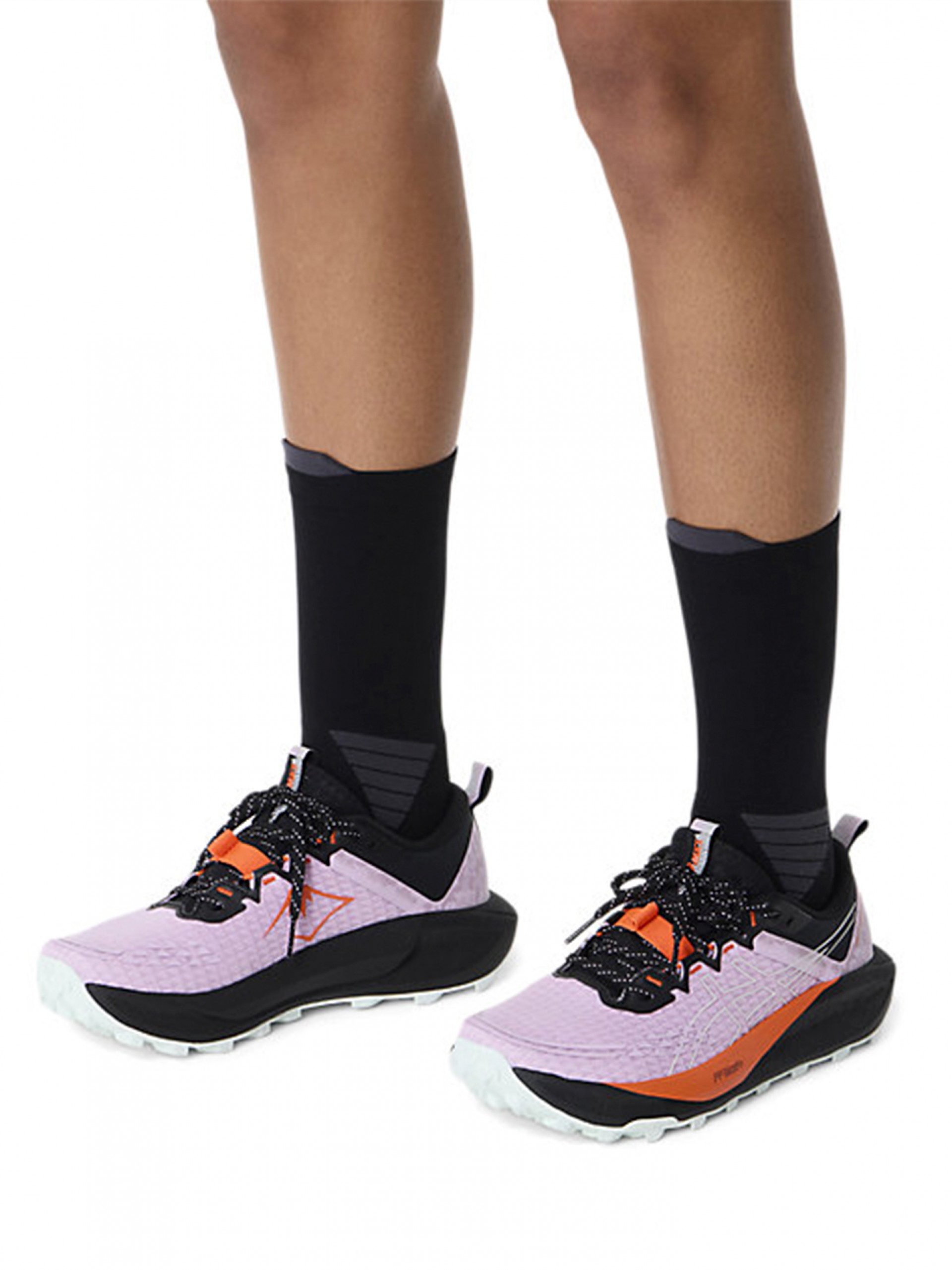 Meias de Trail Asics Fujitrail Crew Pretas