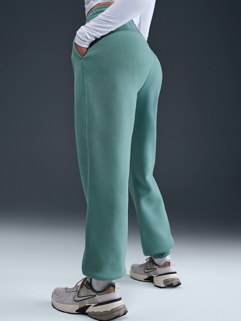 Calas Nike Sportswear Phoenix Fleece High Rise Verdes Para Mulher