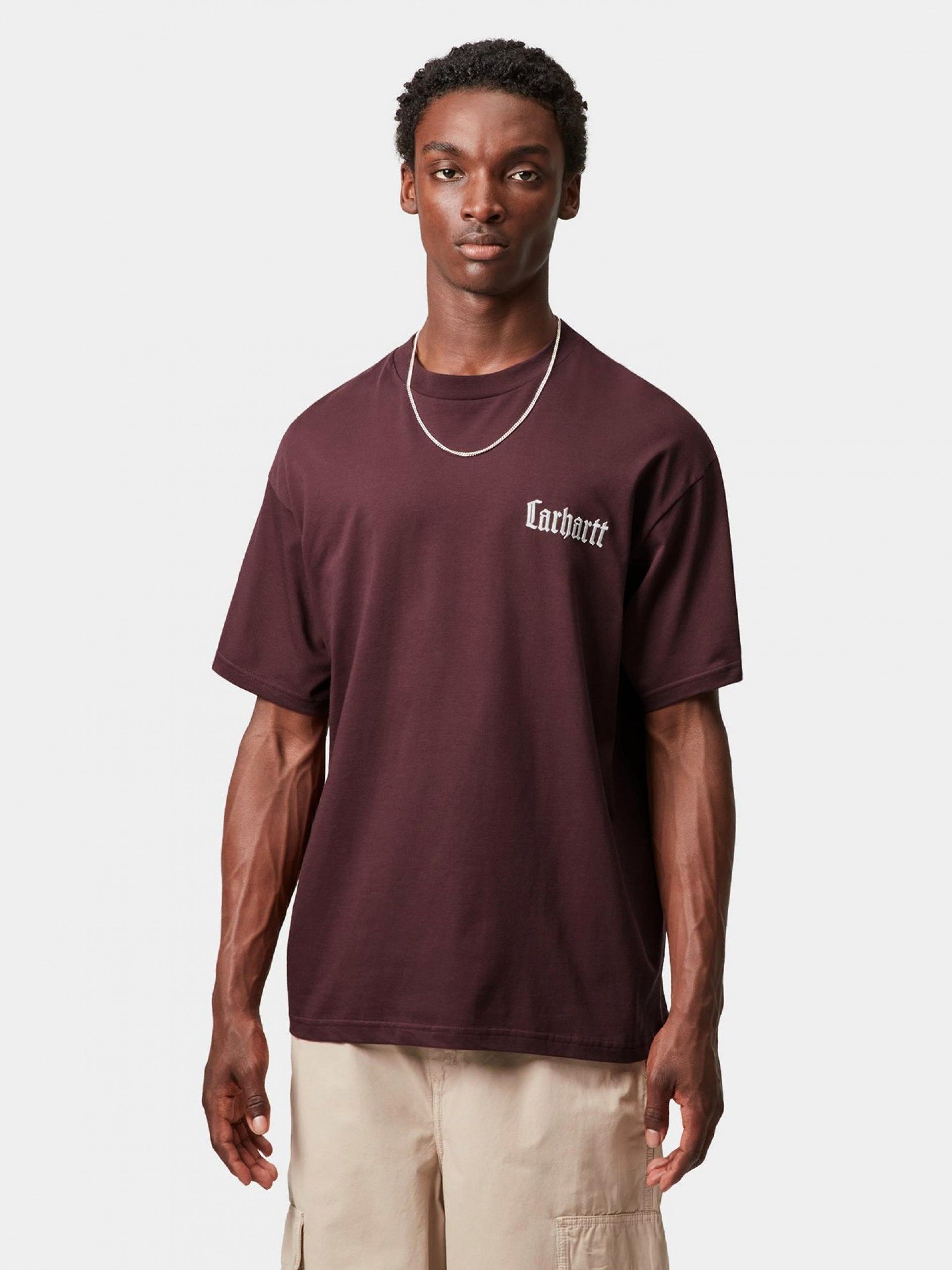 T-shirt Carhartt WIP Schooling Bordeaux