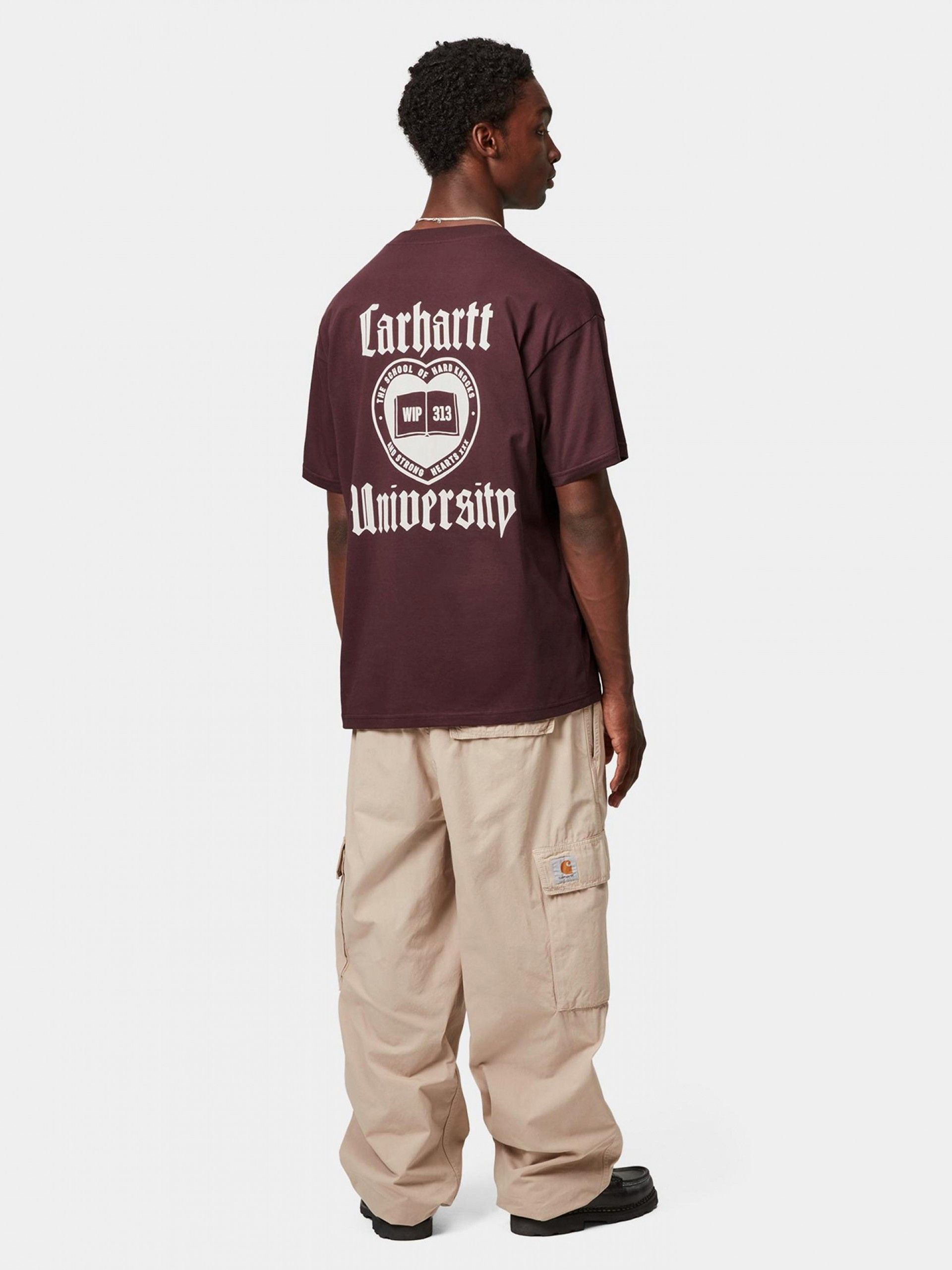 Camiseta Carhartt WIP Schooling Burdeos