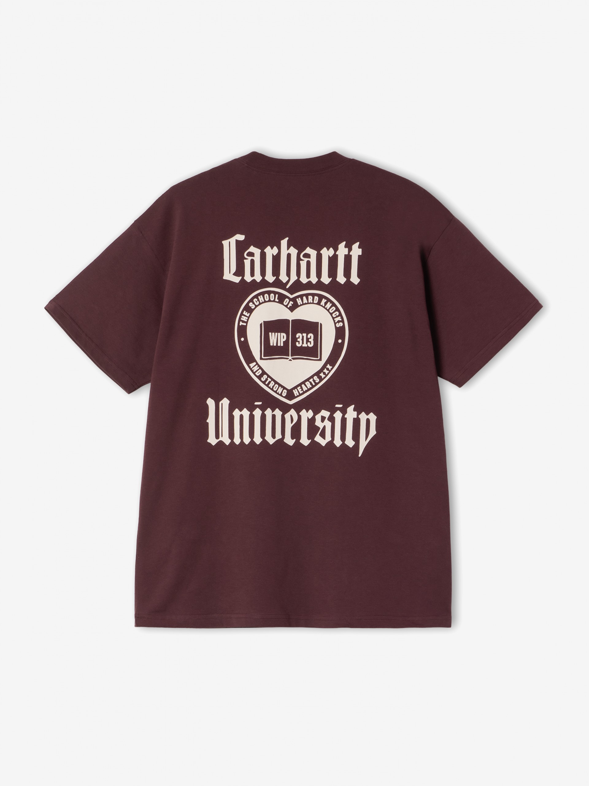 T-shirt Carhartt WIP Schooling Bordeaux