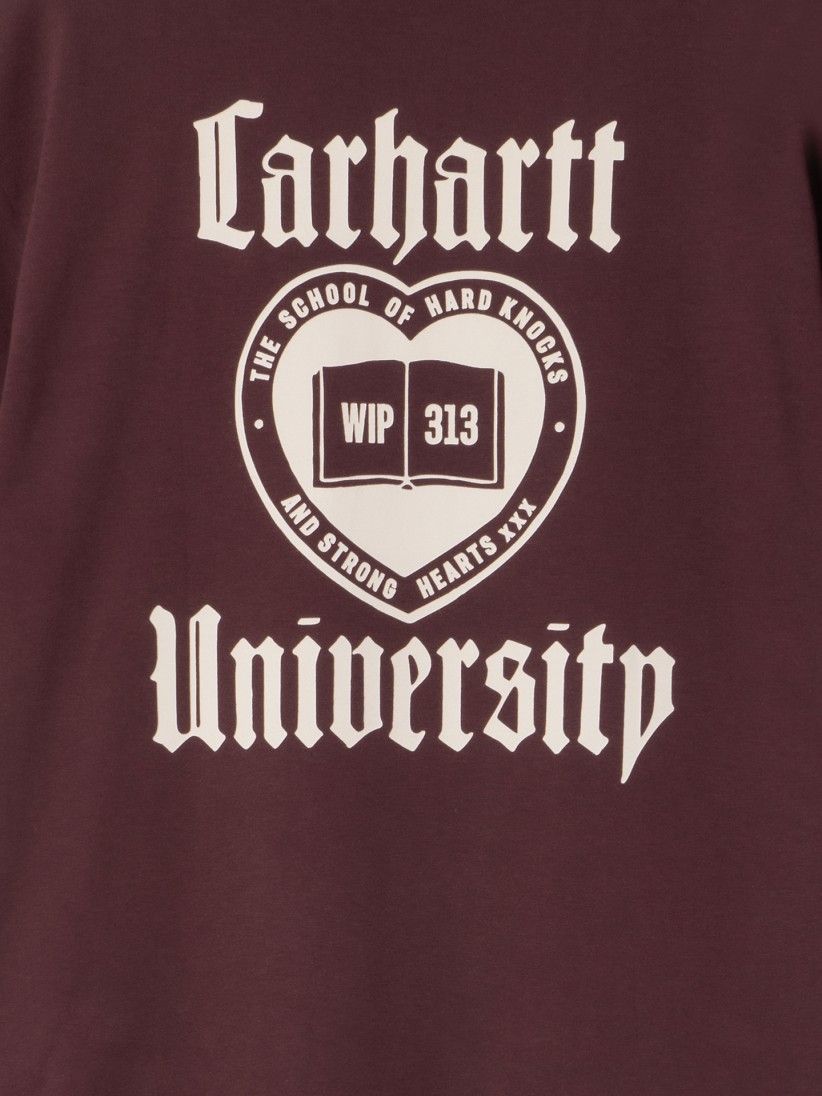 Camiseta Carhartt WIP Schooling Burdeos