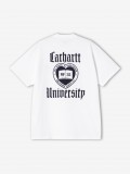Camiseta Carhartt WIP Schooling Blanca y Azul