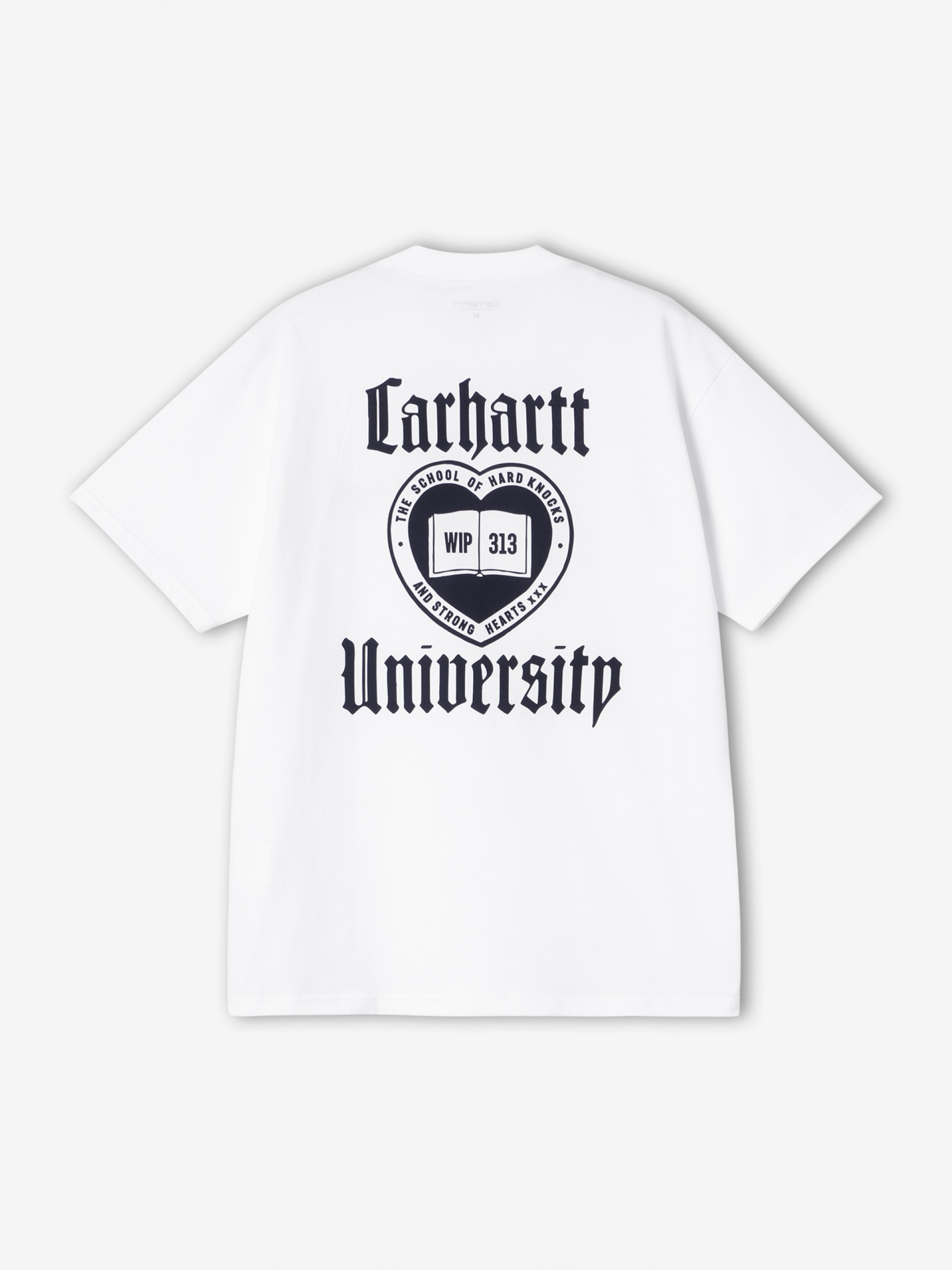 T-shirt Carhartt WIP Schooling Branca e Azul