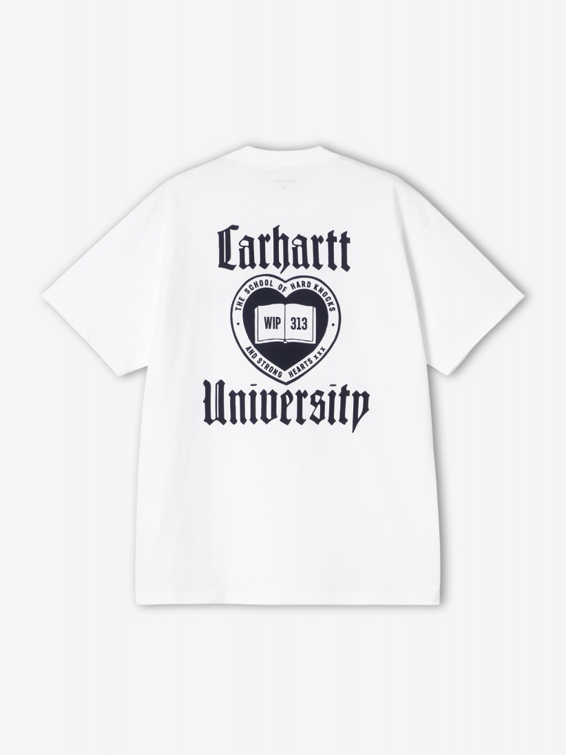 Camiseta Carhartt WIP Schooling Blanca y Azul