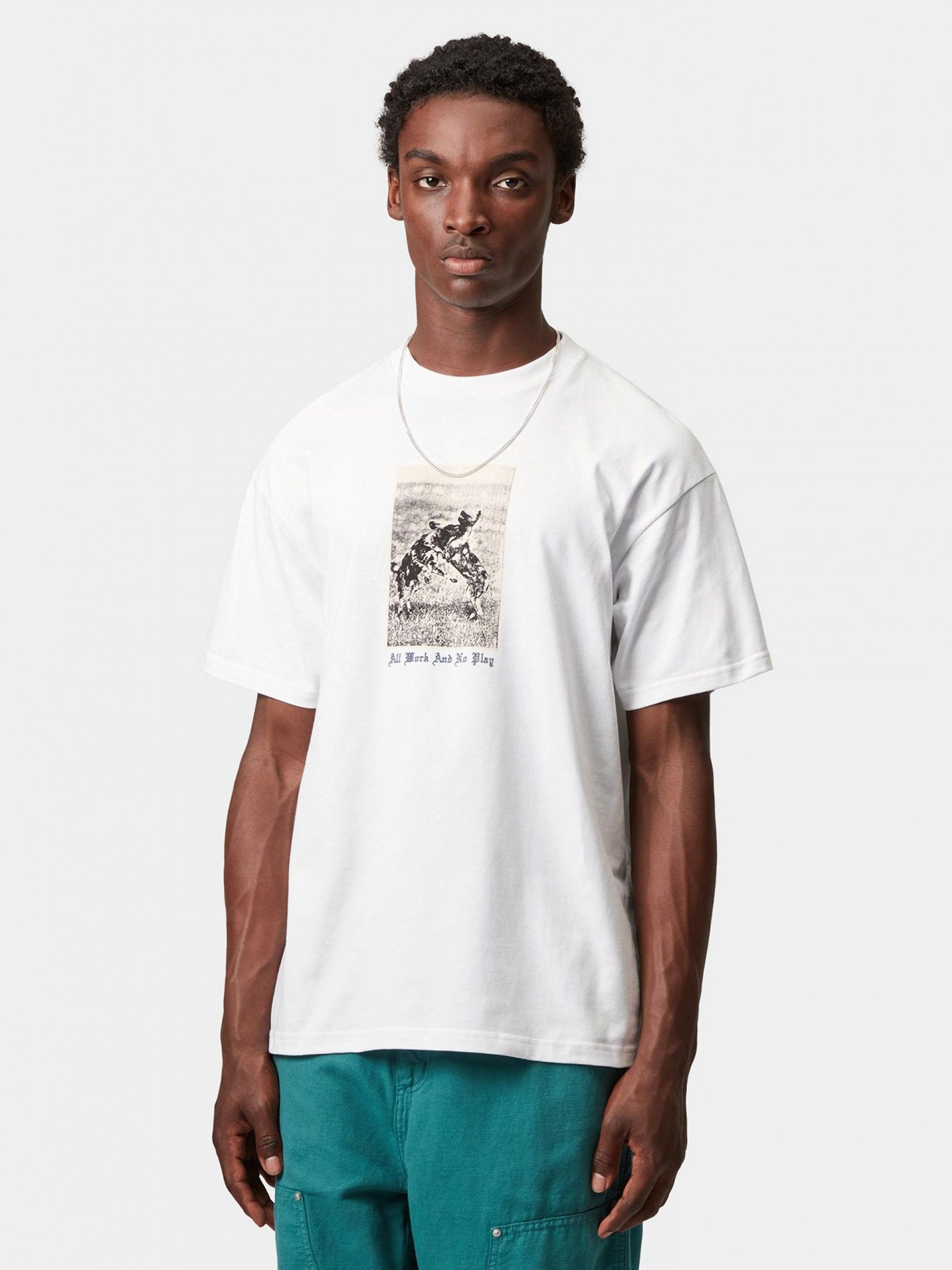 T-shirt Carhartt WIP No Play Branca