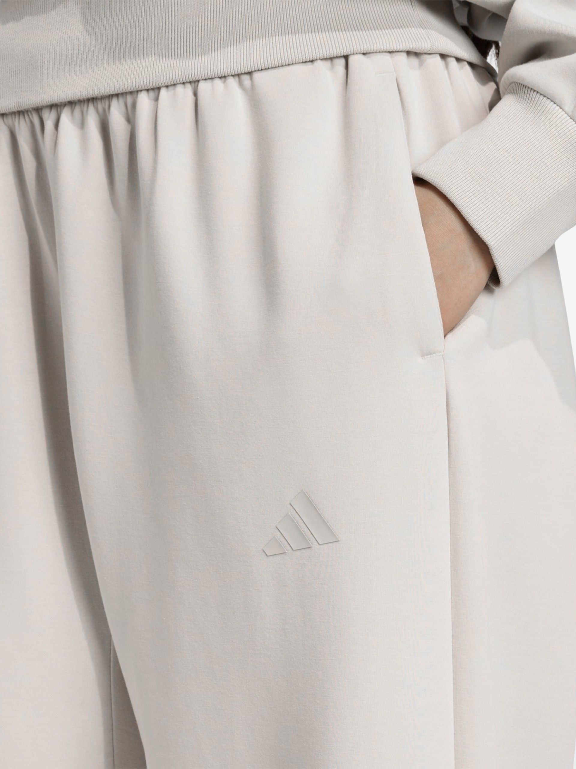 Calças Adidas Soft Lux Loose Cinzentas