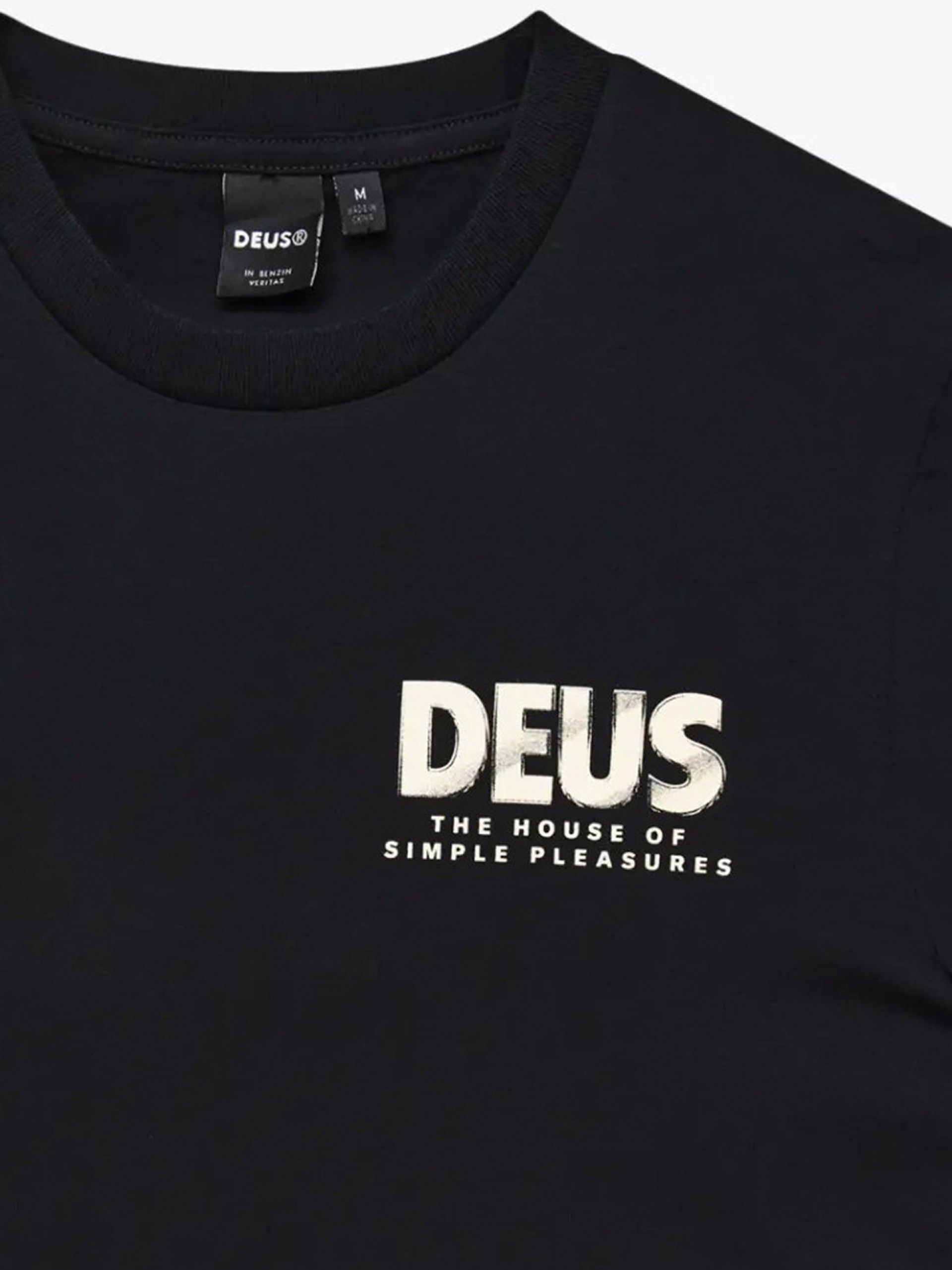 T-shirt Deus Ex Machina Chromium Preta