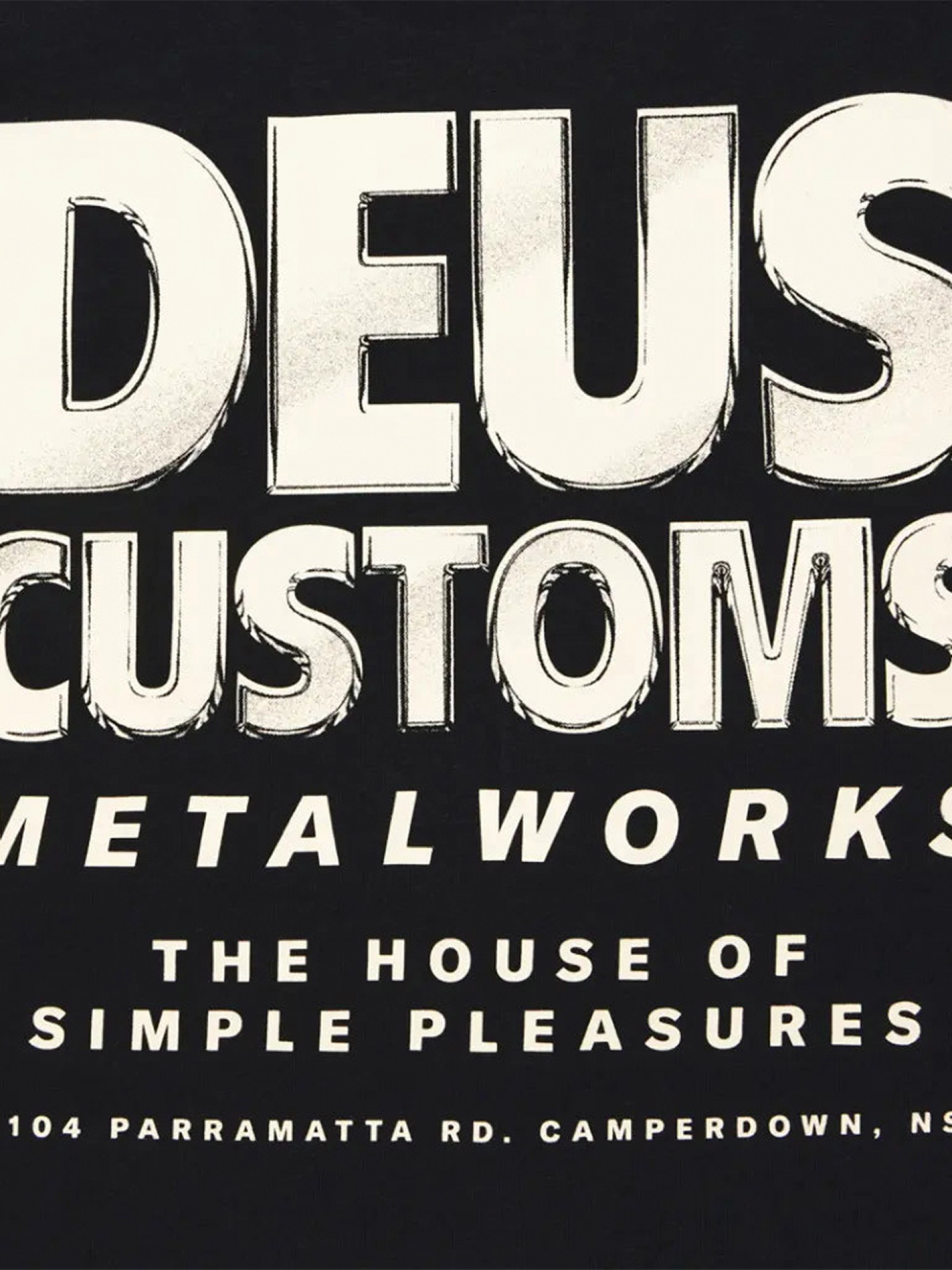 T-shirt Deus Ex Machina Chromium Preta