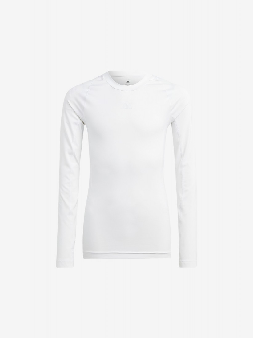 Camisola Interior de Futebol Adidas Techfit LS Branca J
