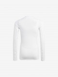 Camisola Interior de Futebol Adidas Techfit LS Branca J