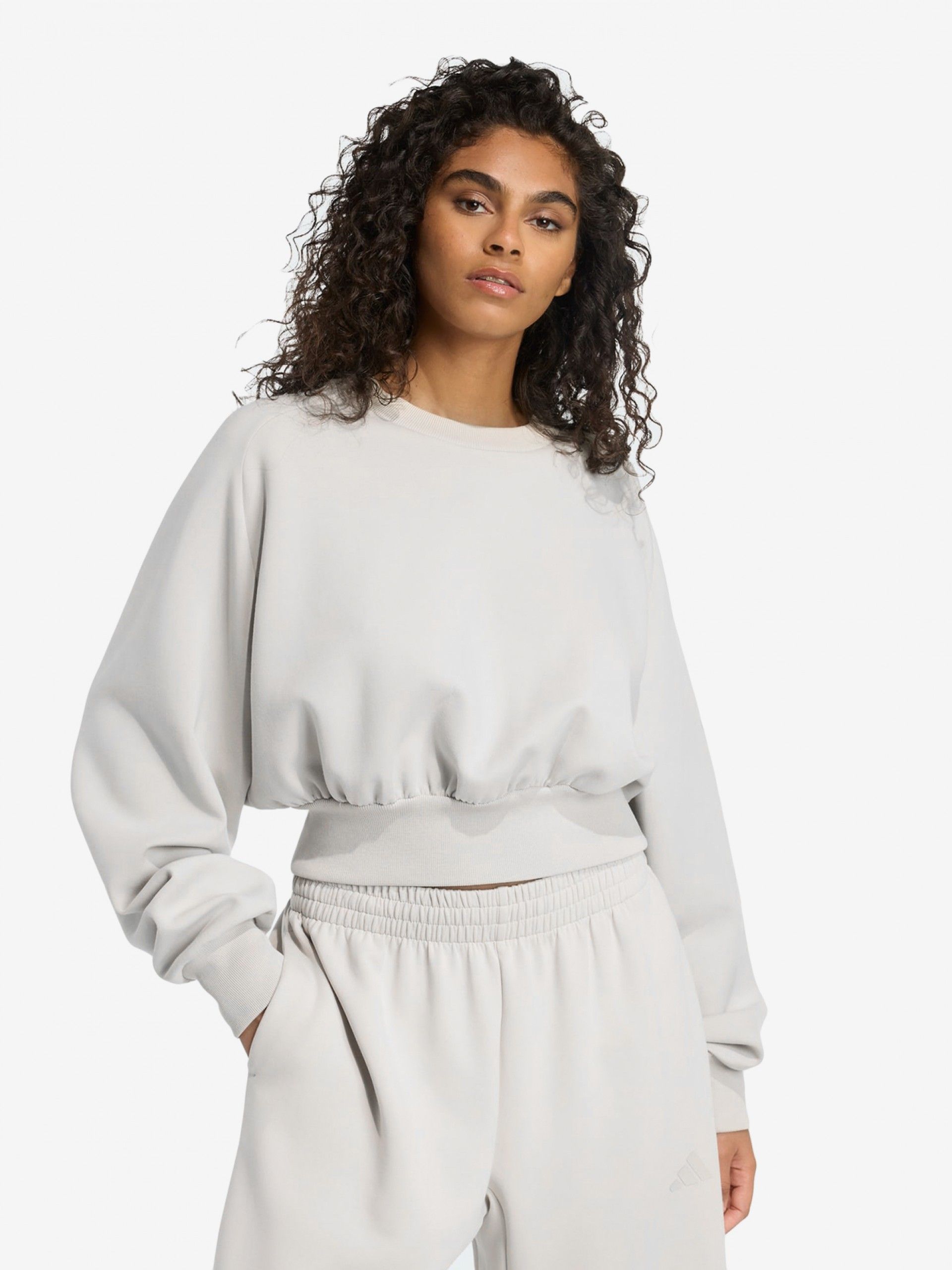 Adidas Soft Lux Loose Grey Sweater