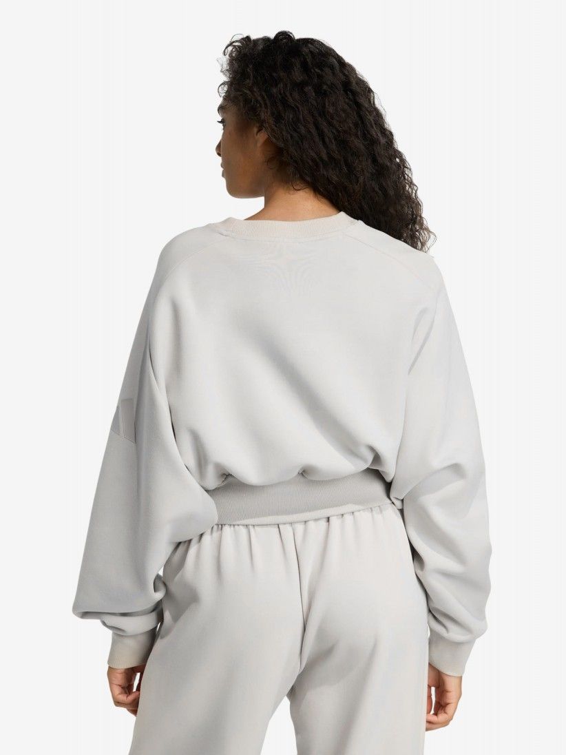 Sudadera Adidas Soft Lux Loose Gris