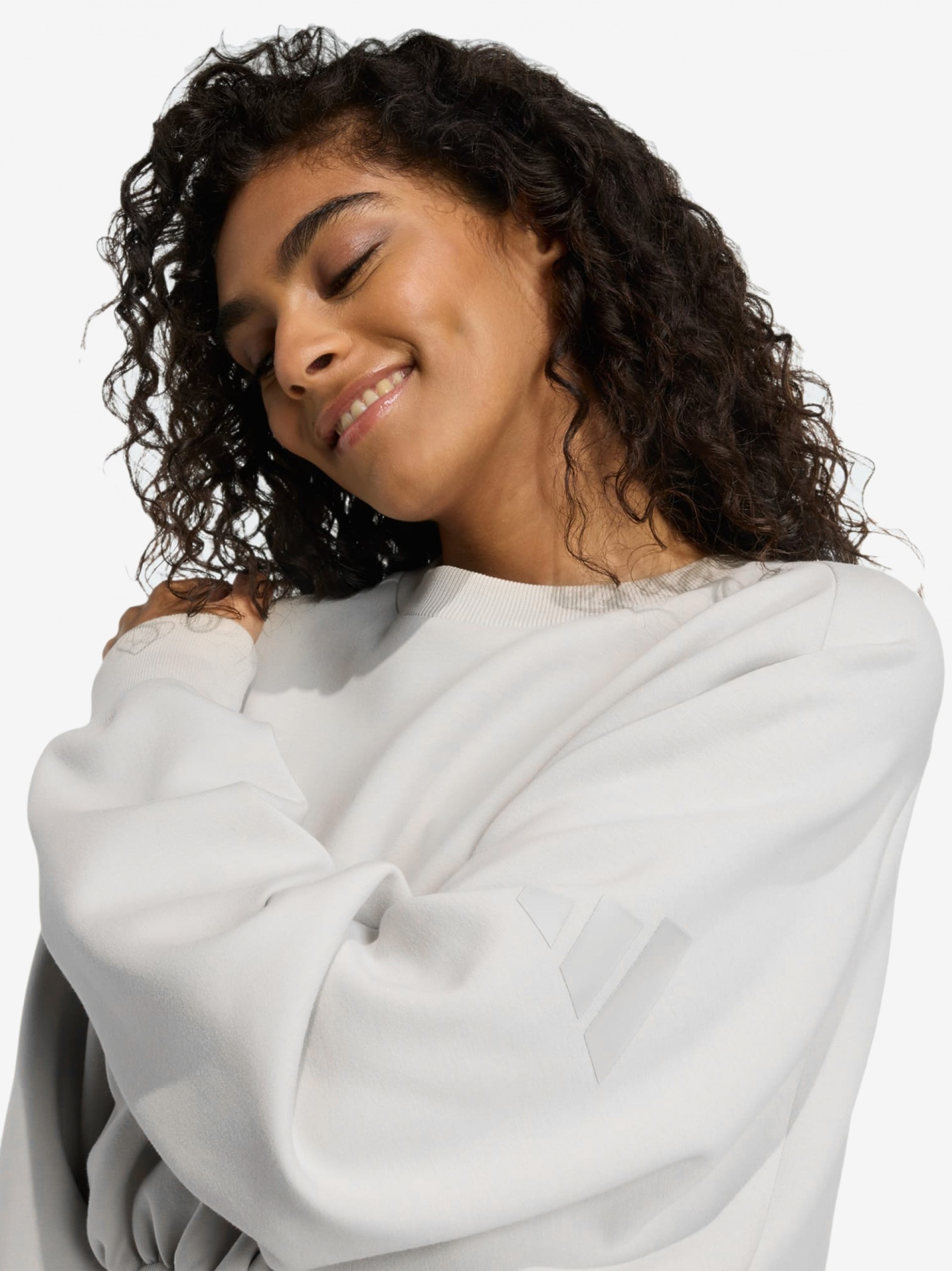 Adidas Soft Lux Loose Grey Sweater