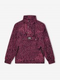 Chaqueta Cortavientos con Capucha Deus Ex Machina Zanzibar Estampada Rosa