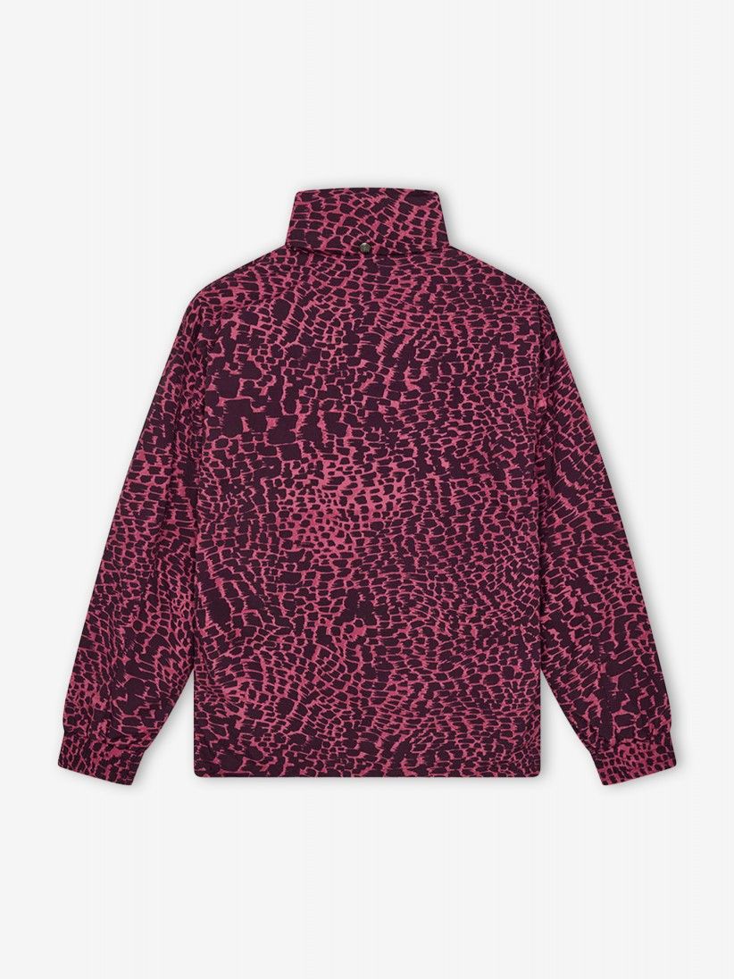 Chaqueta Cortavientos con Capucha Deus Ex Machina Zanzibar Estampada Rosa